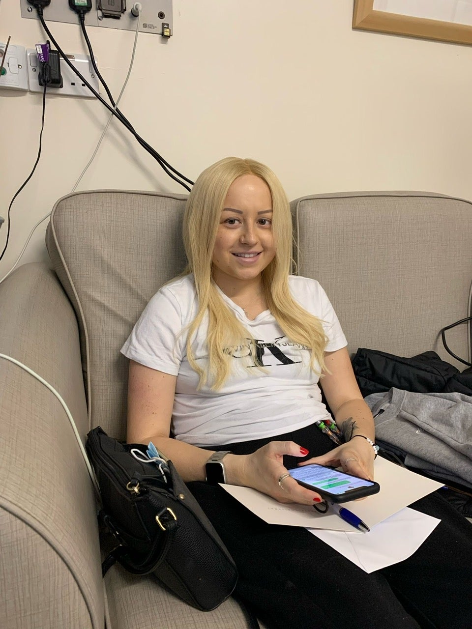 Kate was given emergency radiotherapy and started chemotherapy treatment