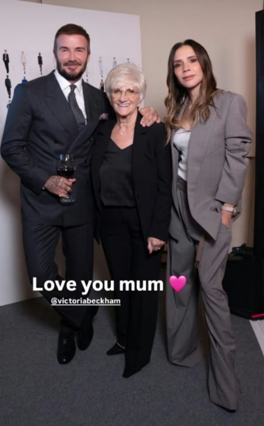 David Beckham’s mom backs Victoria amid family tensions