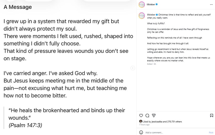 Justin Bieber admits industry didn’t always protect his soul