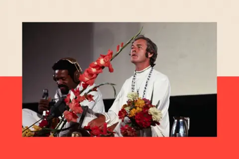 Getty Images Dr Timothy Leary speaking at a conference