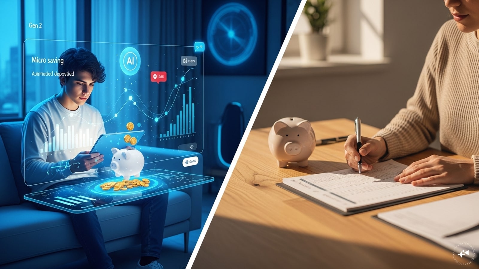 Meanwhile, according to the P-Fin Index, Gen Z scores the lowest (38%) compared to Millennials (46%). Despite lower literacy, Gen Z has a higher active savings rate (28%) compared to Millennials (22%). Gen Z uses AI-driven apps and "micro-saving" tools that automate the process, while Millennials rely on traditional (and often slower) strategy-based planning.